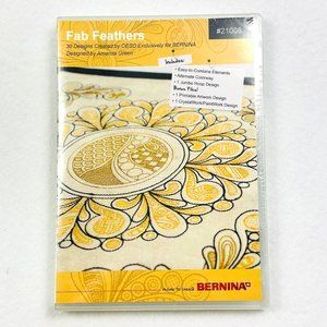 Bernina OESD Embroidery Designs Fab Feathers CD w/30 Designs Multiformat - New